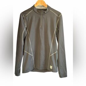 NIKE Pro Combat Hyperwarm Dri-fit Fitted Quarter Zip Top Size Medium